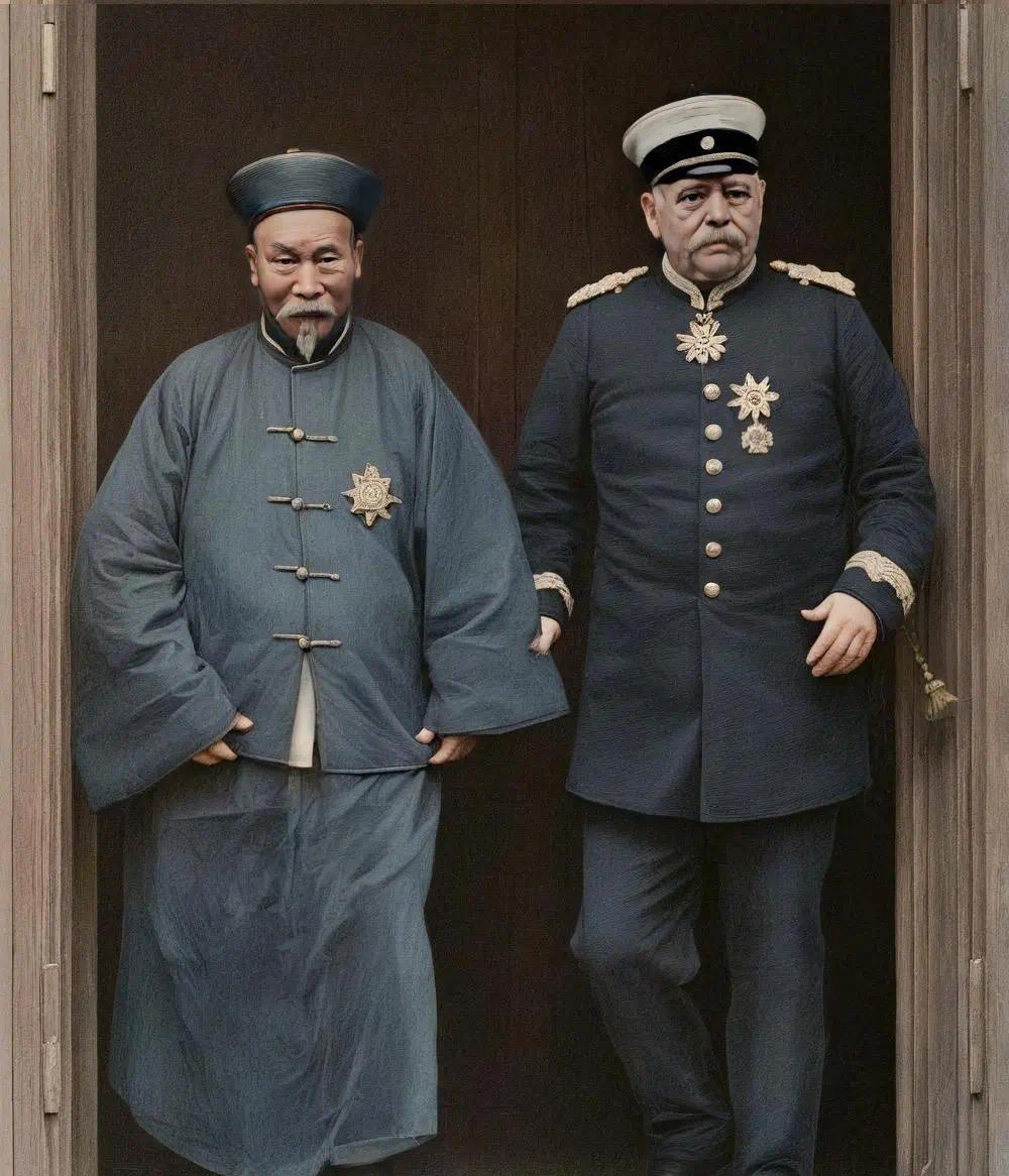 1896年6月25日，李鸿章在访问德国期间，专程前往弗里德里希斯鲁庄园拜访已退休