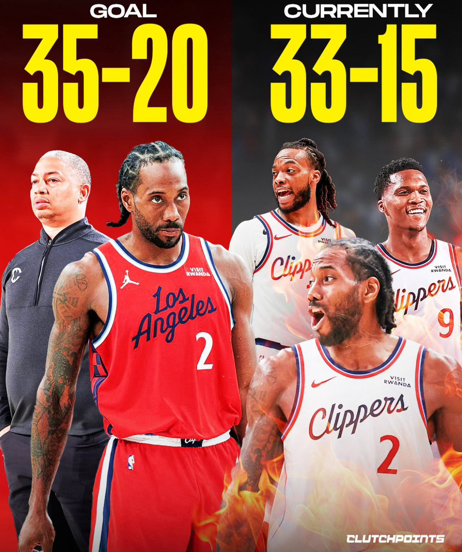 自赛季初打出6胜21负糟糕战绩之后，泰伦卢为快船队设定的目标是带领球队以35胜2