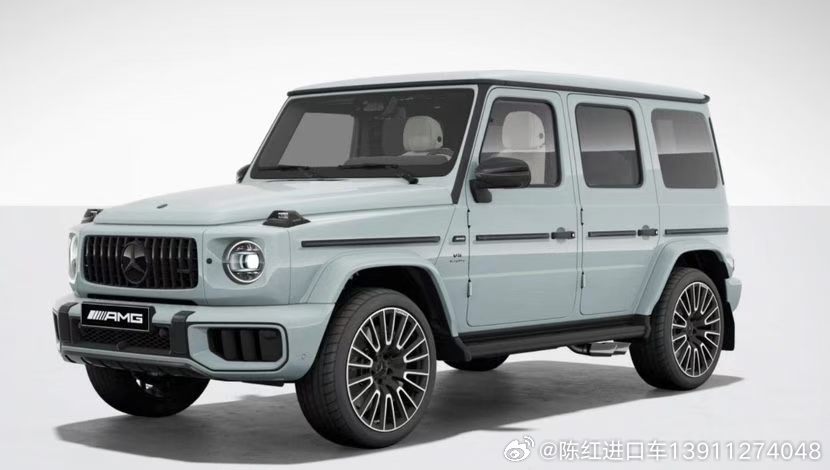 奔驰G63 27款薄荷冰蓝色/纯白   欧版梅赛德斯-奔驰 G 63 ...