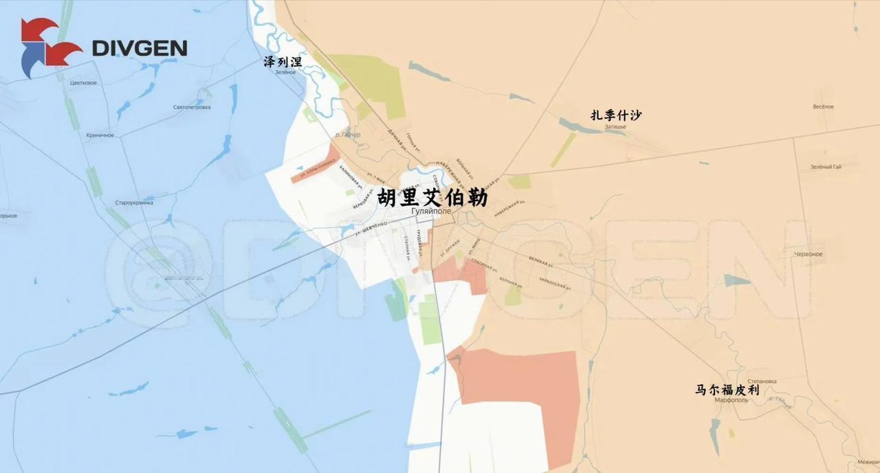 俄军东部集群在古利艾波列（胡里艾伯勒）南边啃了一片，在市区略有推进。乌军总司令