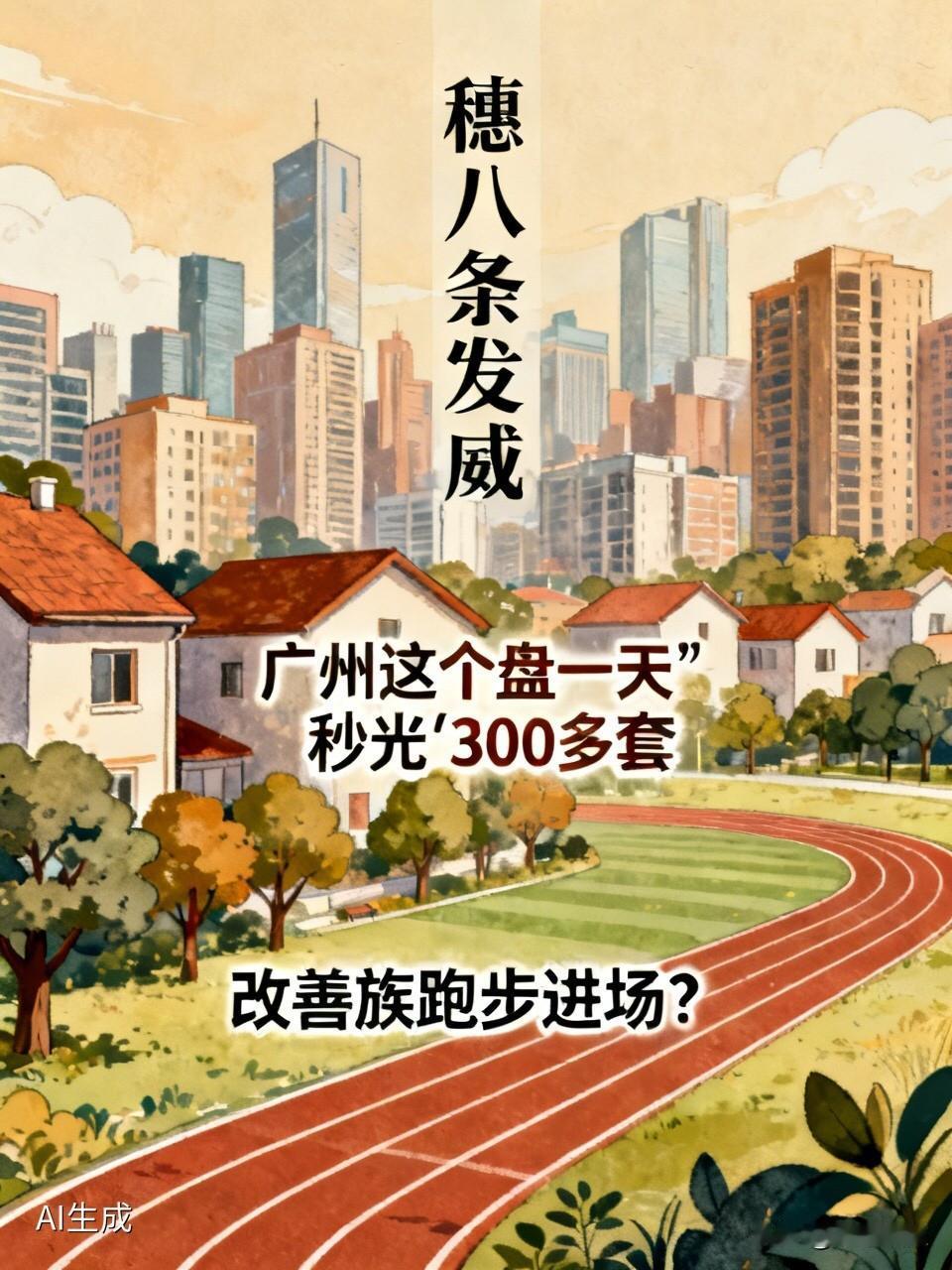 穗八条发威！广州这个盘一天“秒光”300多套，改善族跑步进场？广州“穗八
