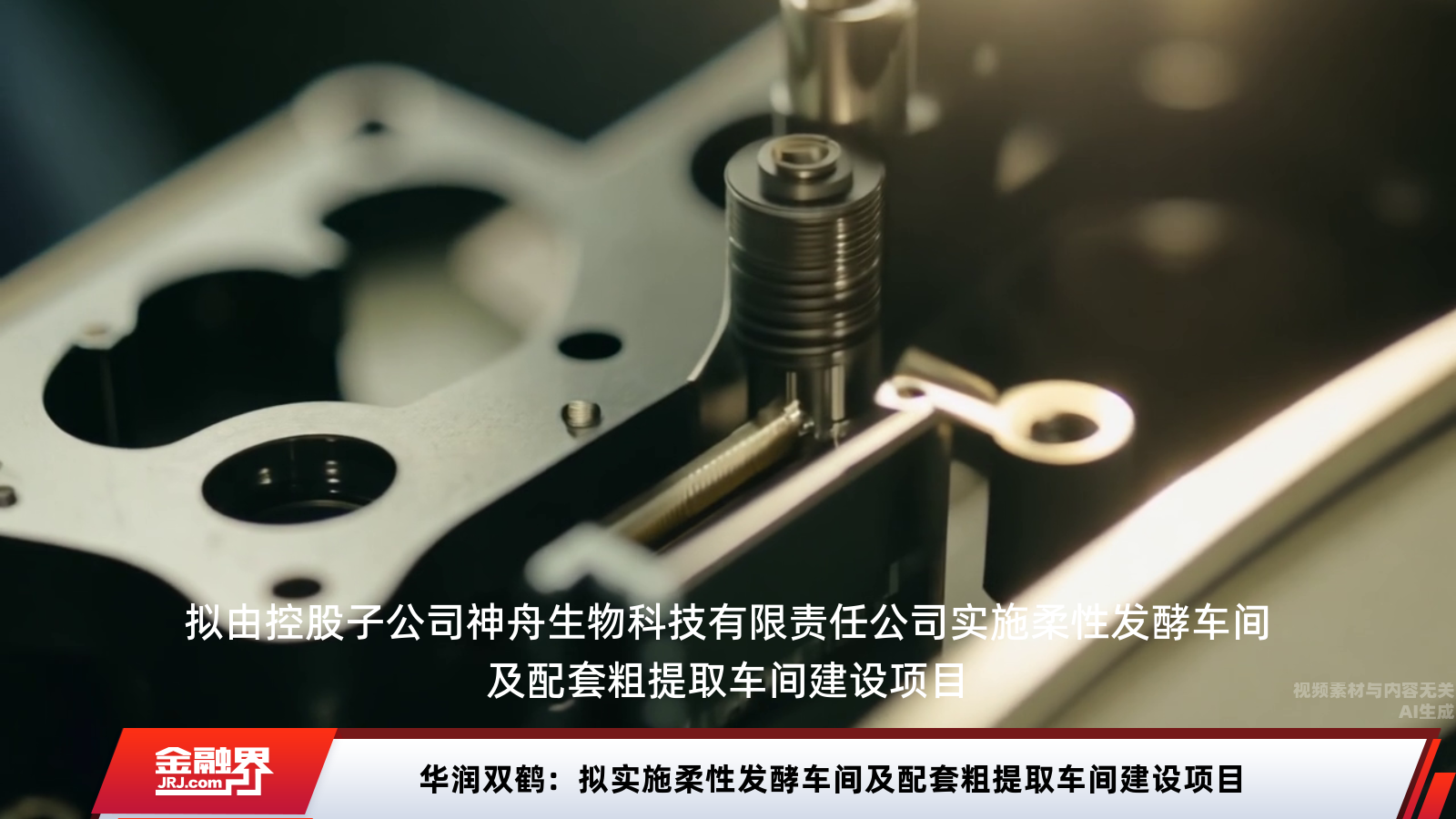 华润双鹤：拟实施柔性发酵车间及配套粗提取车间建设项目