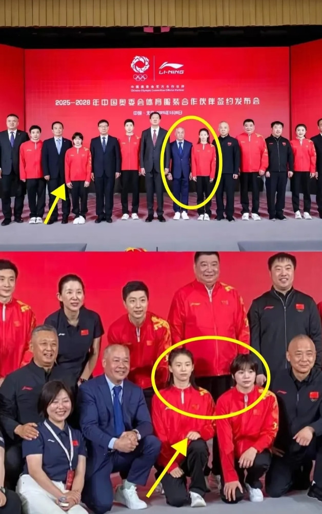 李宁忽略了细节！很好解决的事情，搞得现在很被动。合影的时候，两个孩子一边一个