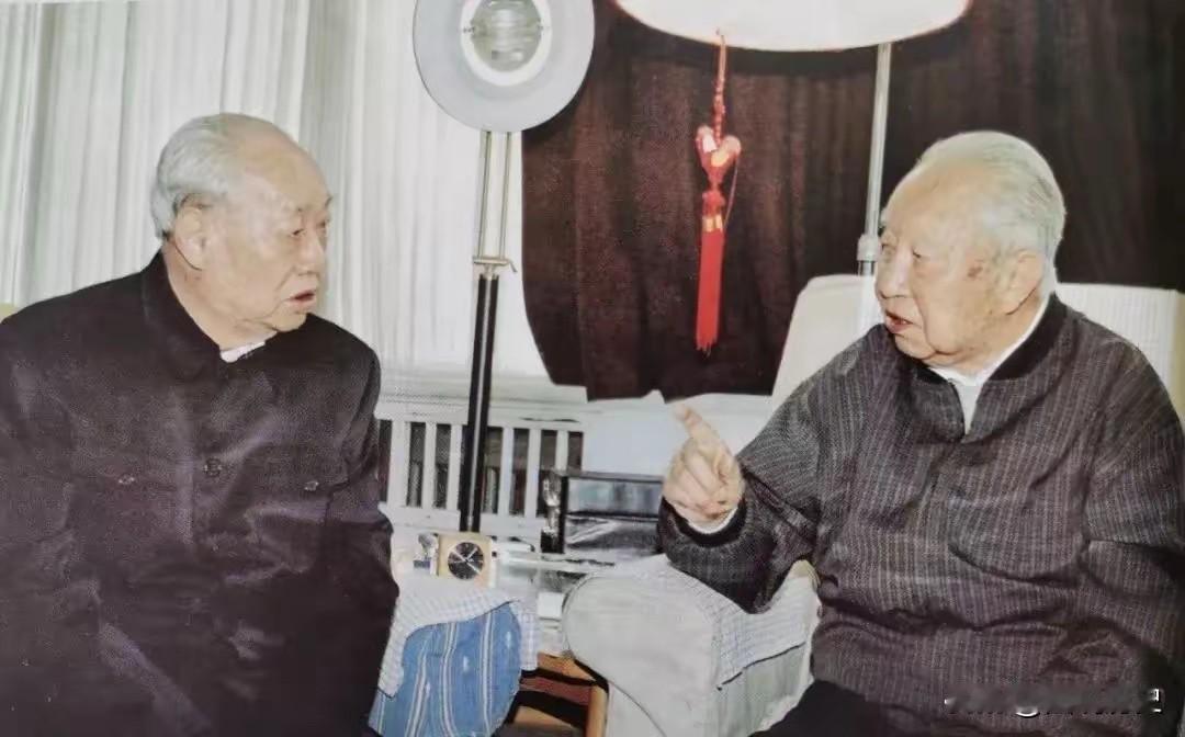 两位老无产阶级革命家合影这张珍贵合影拍摄于2003年，赋闲在家的两位老同志在