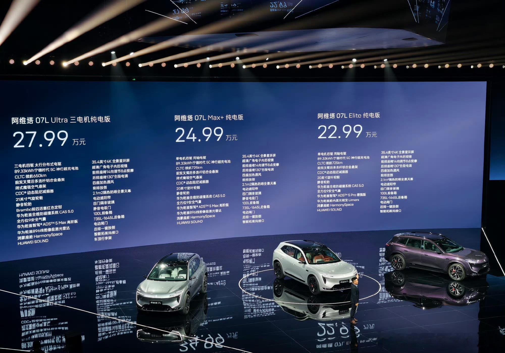 21.99万起，比预算低1万，阿维塔07L这价格大家觉得如何？对比07，07L