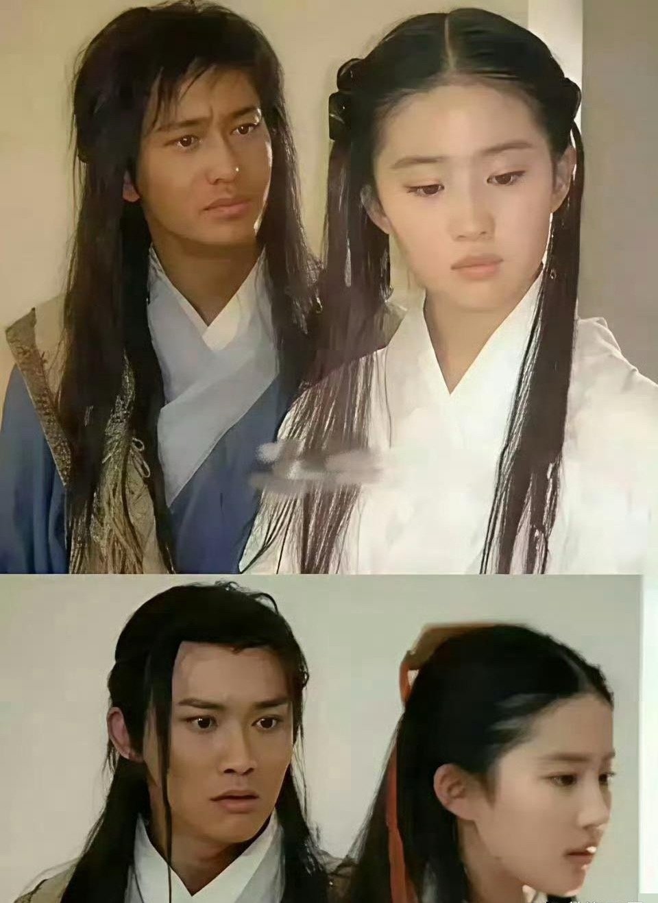当年“杨过”和刘亦菲的试镜照，而黄晓明和聂远都面试过！​​​