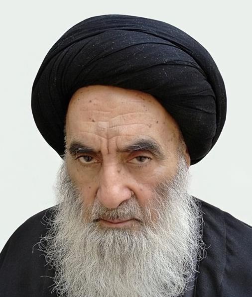 95岁的伊拉克什叶派领袖阿里·西斯塔尼表示，如果美国攻打伊朗，他就发布教令开启圣