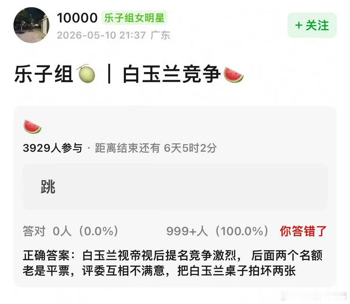 白玉兰什么时候开放观众投票，为什么奖运要掌握在几个评委手中，观众才是上帝。