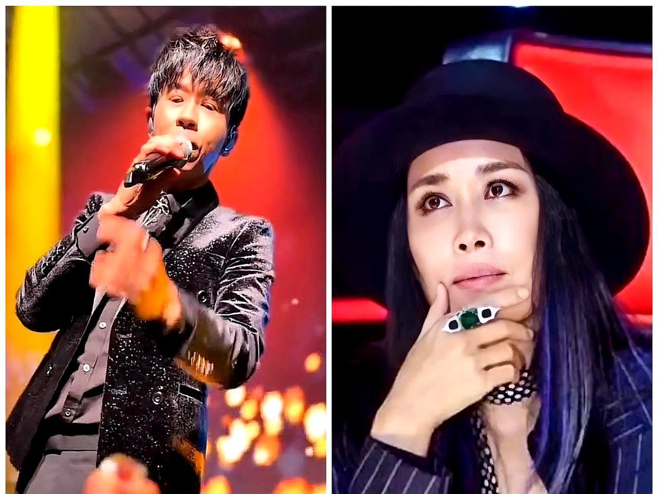 同样是戒指被粉丝顺走，光良笑着比心，那英直接中断演唱，对着麦克风嘶吼：戒指还我！