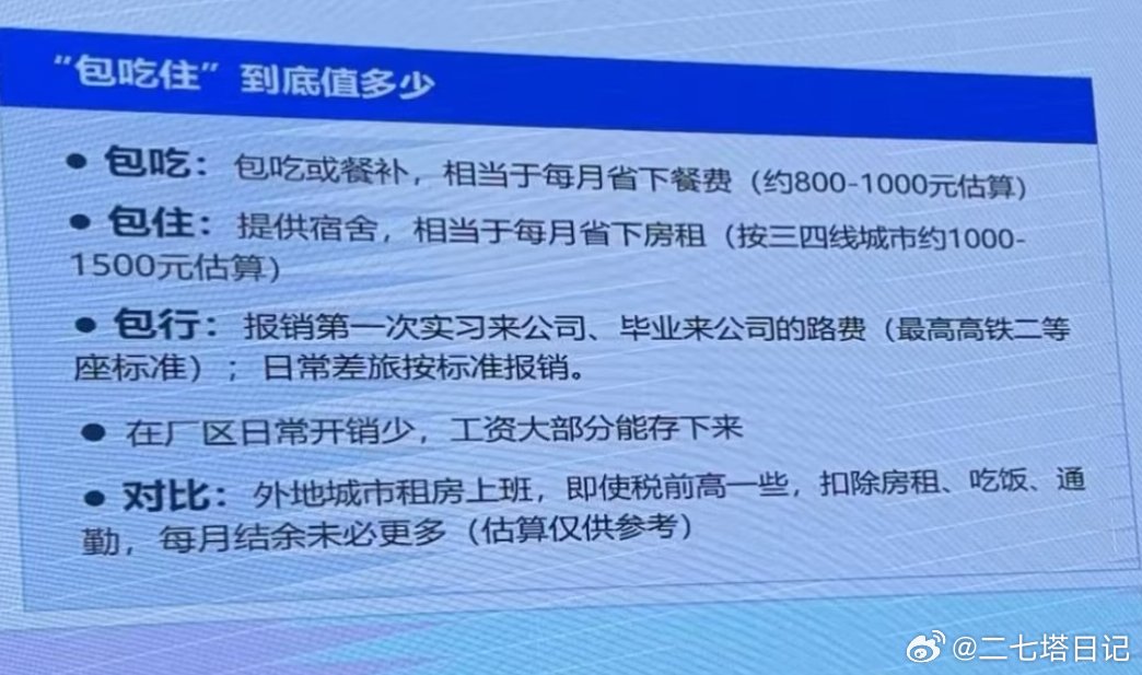 企业包吃住原来是这样算的，逆天​​​