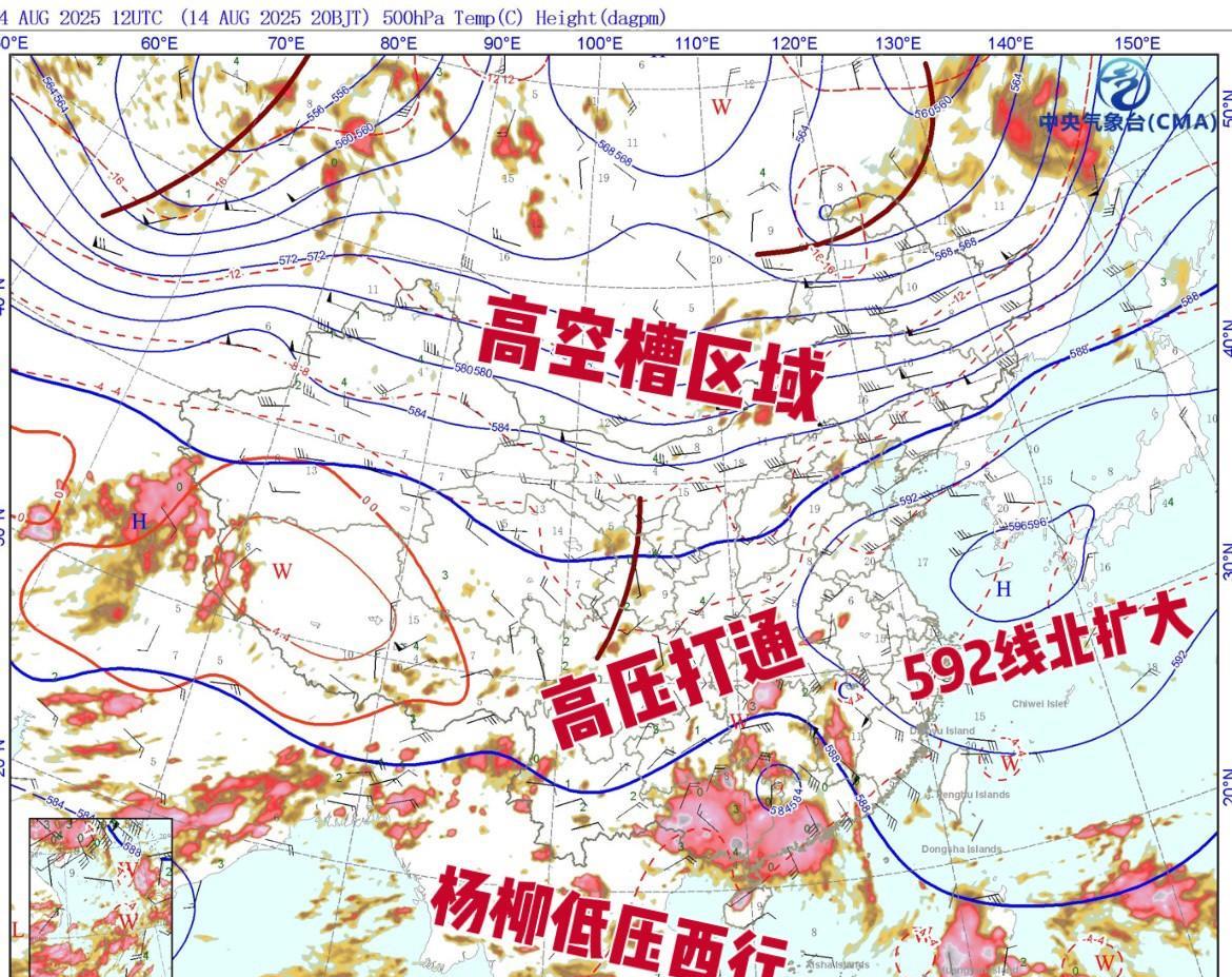 台风杨柳经过昨天在内陆不断摩擦后强度不断衰退。其螺旋结构碰的散架。根据形势观察