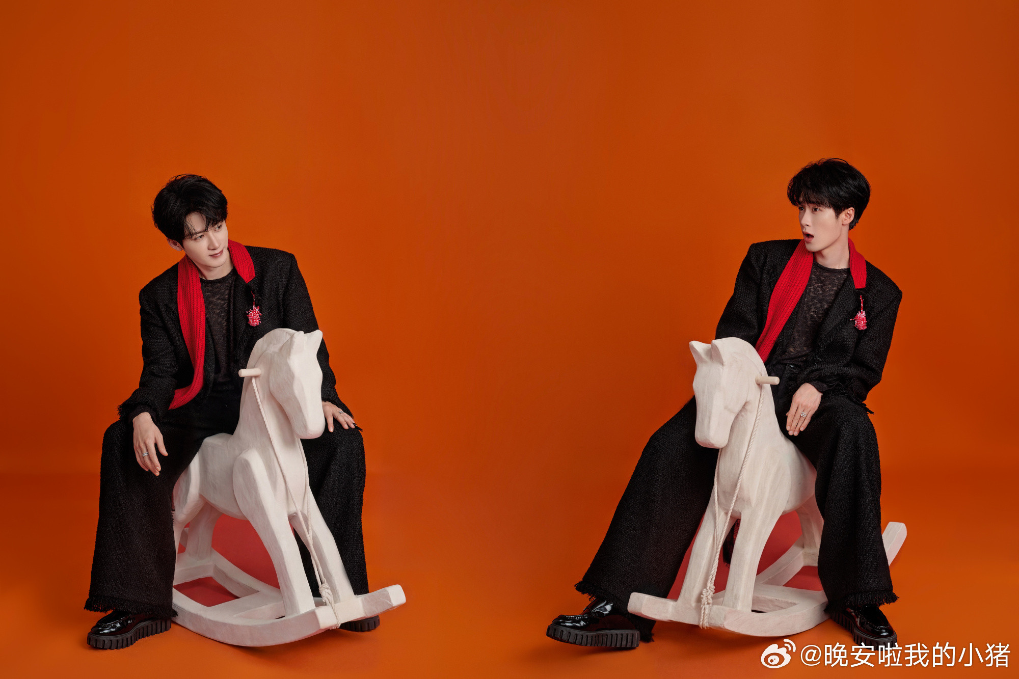 檀健次除夕写真，horse成双