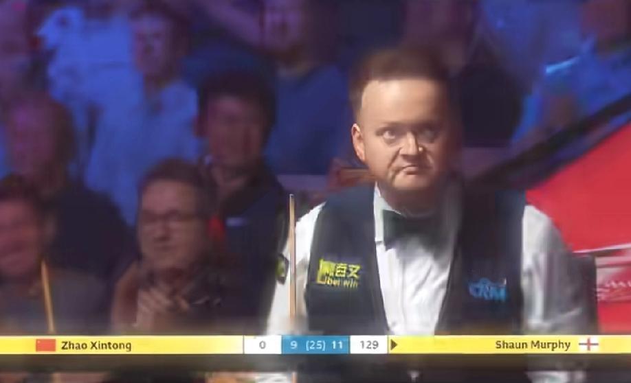 肖恩-墨菲13:10击败赵心童，晋级到斯诺克世锦赛四强。这本就是一场势均力敌的比