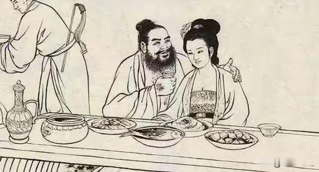 朱温杀了唐哀帝后，在宴席上将绝色侍妾刘氏带着首席谋士敬翔身边，说：“我把他赏给你