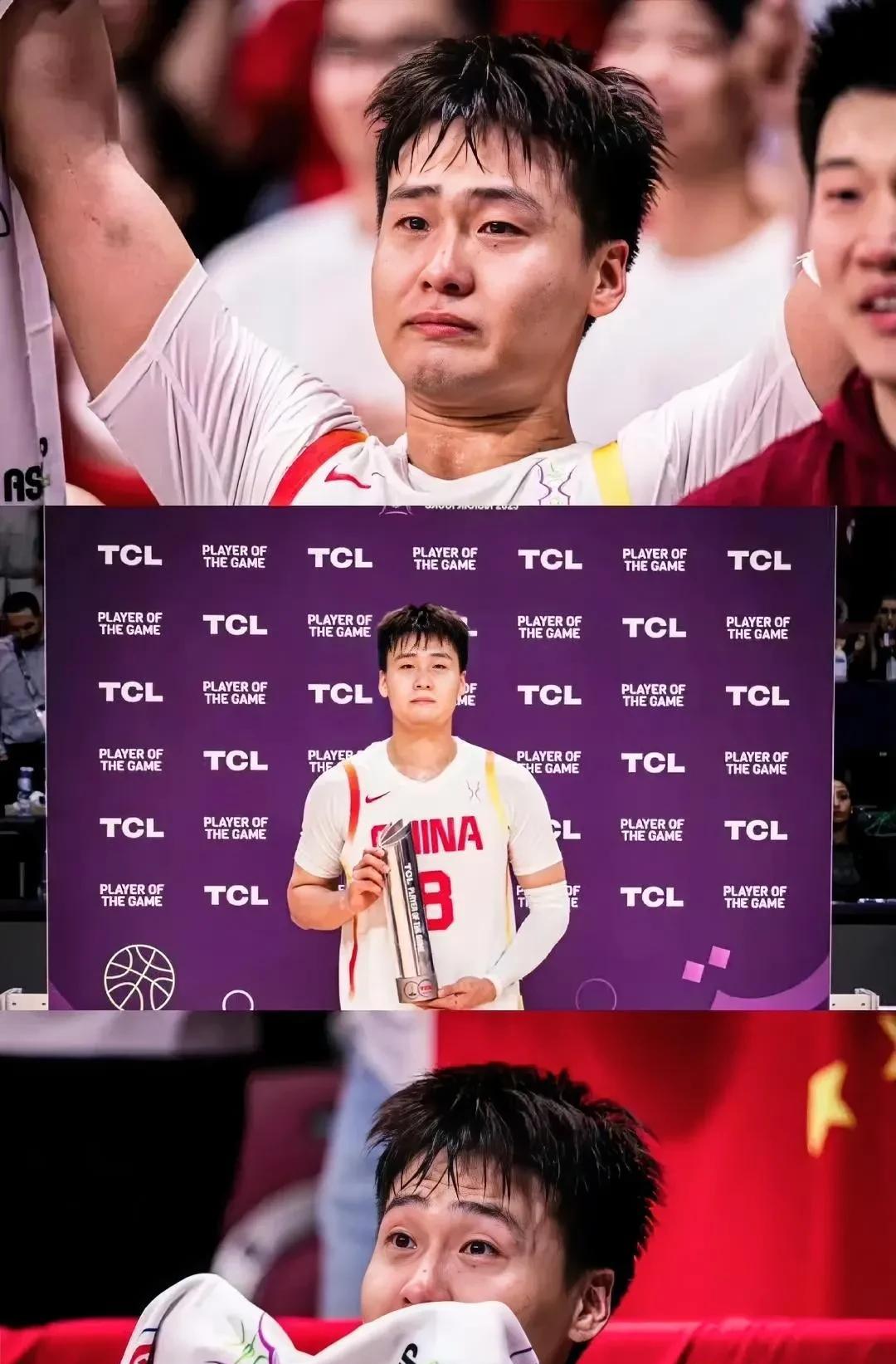 这次真的给赵睿竖个大拇指！中国男篮阵容严重不整，赵睿没有光在旁边看着，而是