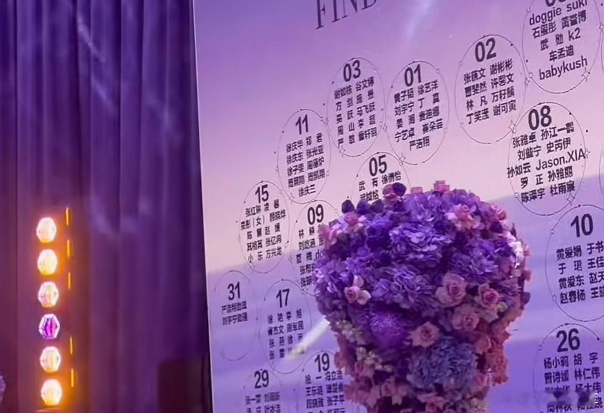 01号桌严浩翔31号桌严浩翔助理黄子韬徐艺洋婚礼​​​