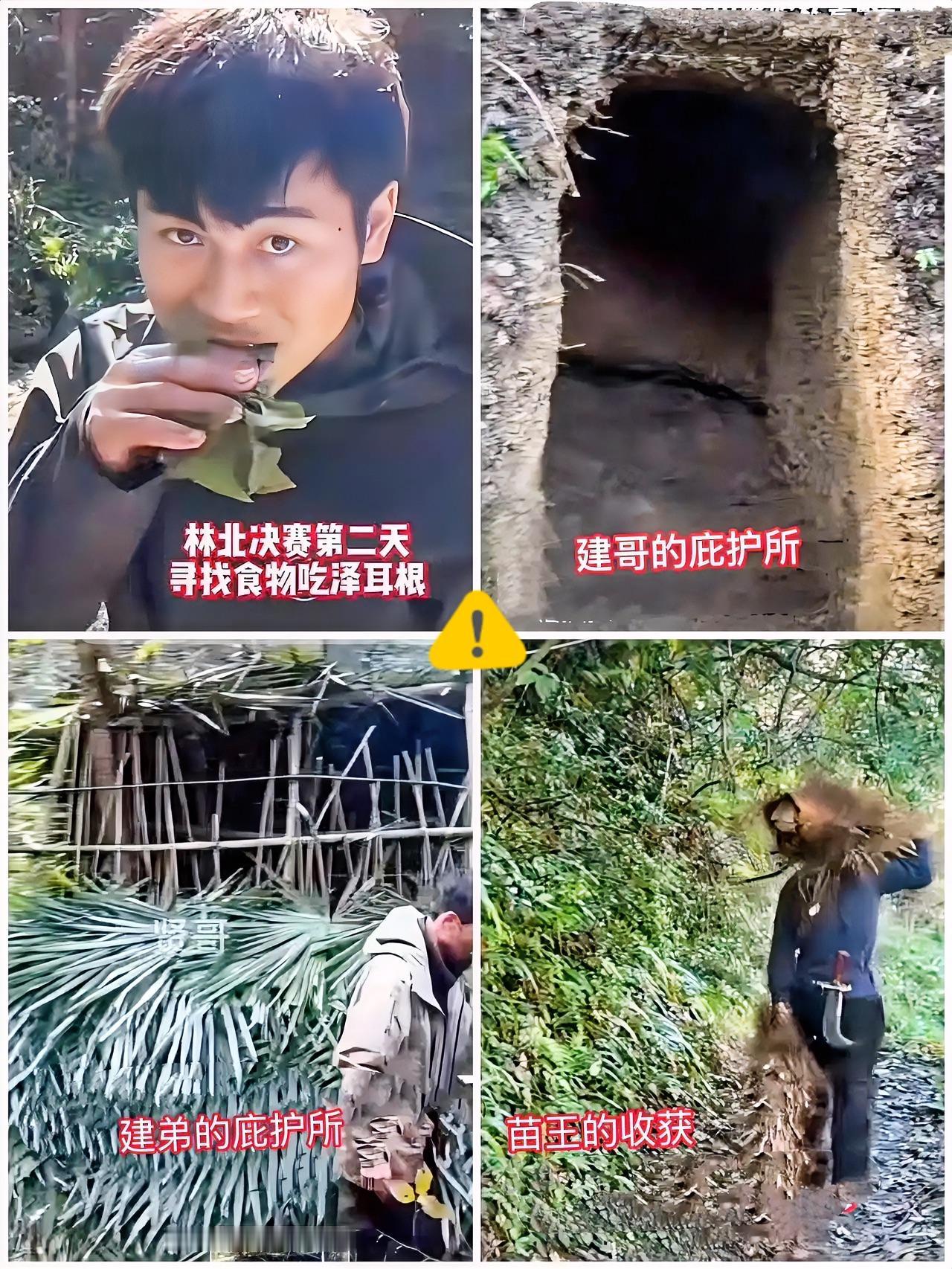 林北还是太年轻了这都决赛第二天了，光找吃的了看看其他选手的节奏多在线：苗王