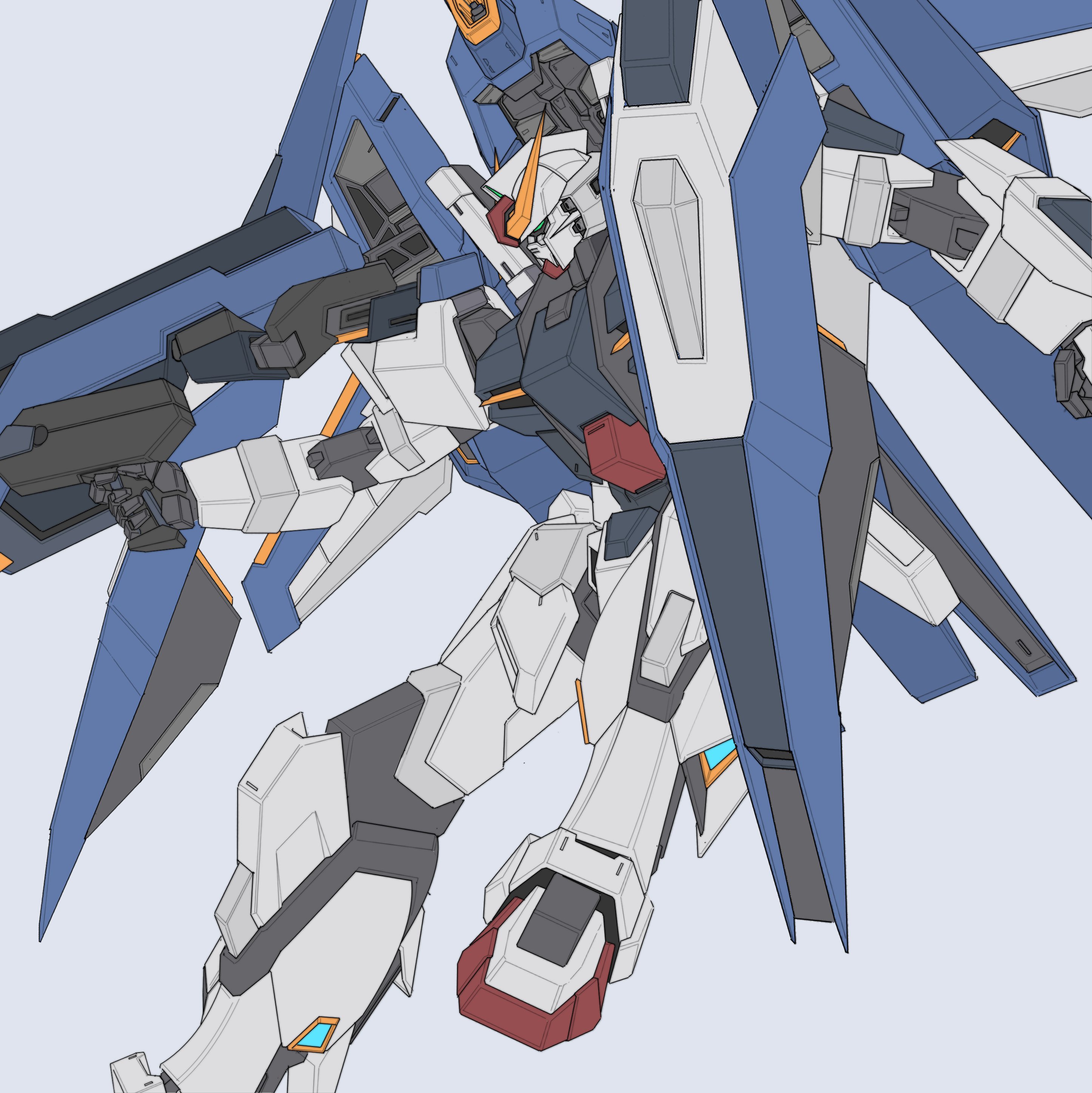 メカクリア新本的禁断强袭和黑强袭Mk-2高达seed​​​