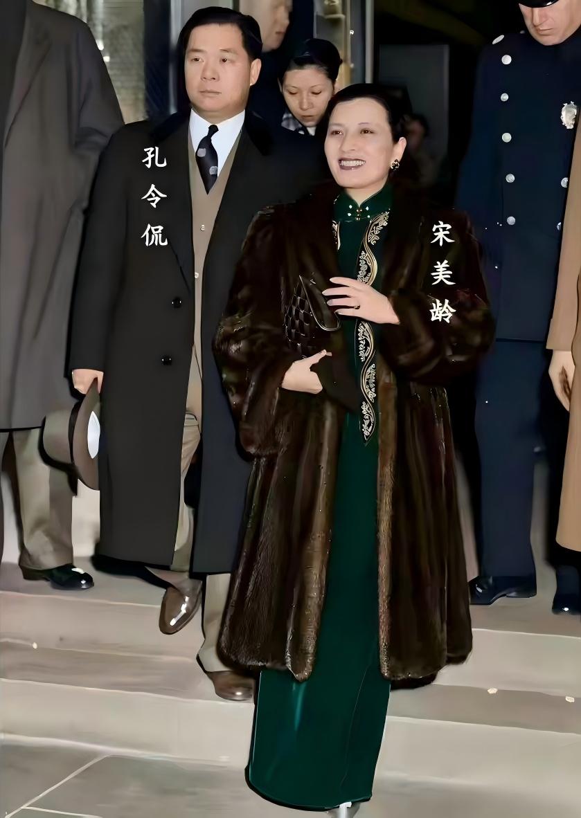 1975年，蒋介石葬礼结束后，孔令侃等人自美国赶回，想推举宋美龄出任国民党总裁。
