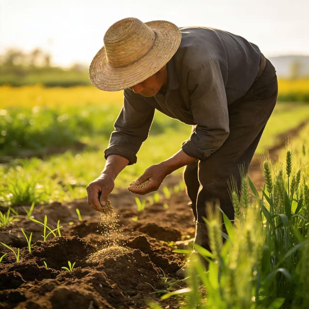 春种一粒谷，秋收万颗粮2.春种一粒谷，夏长满田青3.春种一粒谷，岁添十分