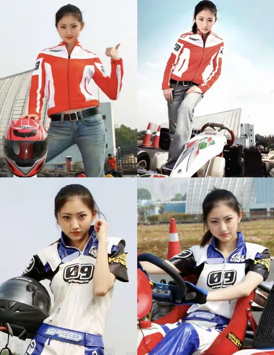 2007年的景甜，穿机车服又纯又美，不愧是北影校花！​​​