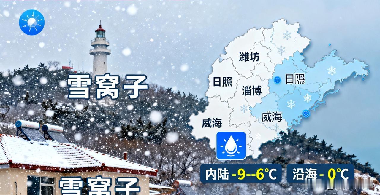 下雪了❄！山东全省寒潮模式开启，你家飘雪了吗？“雪窝子”烟台，又一次被雪“霸