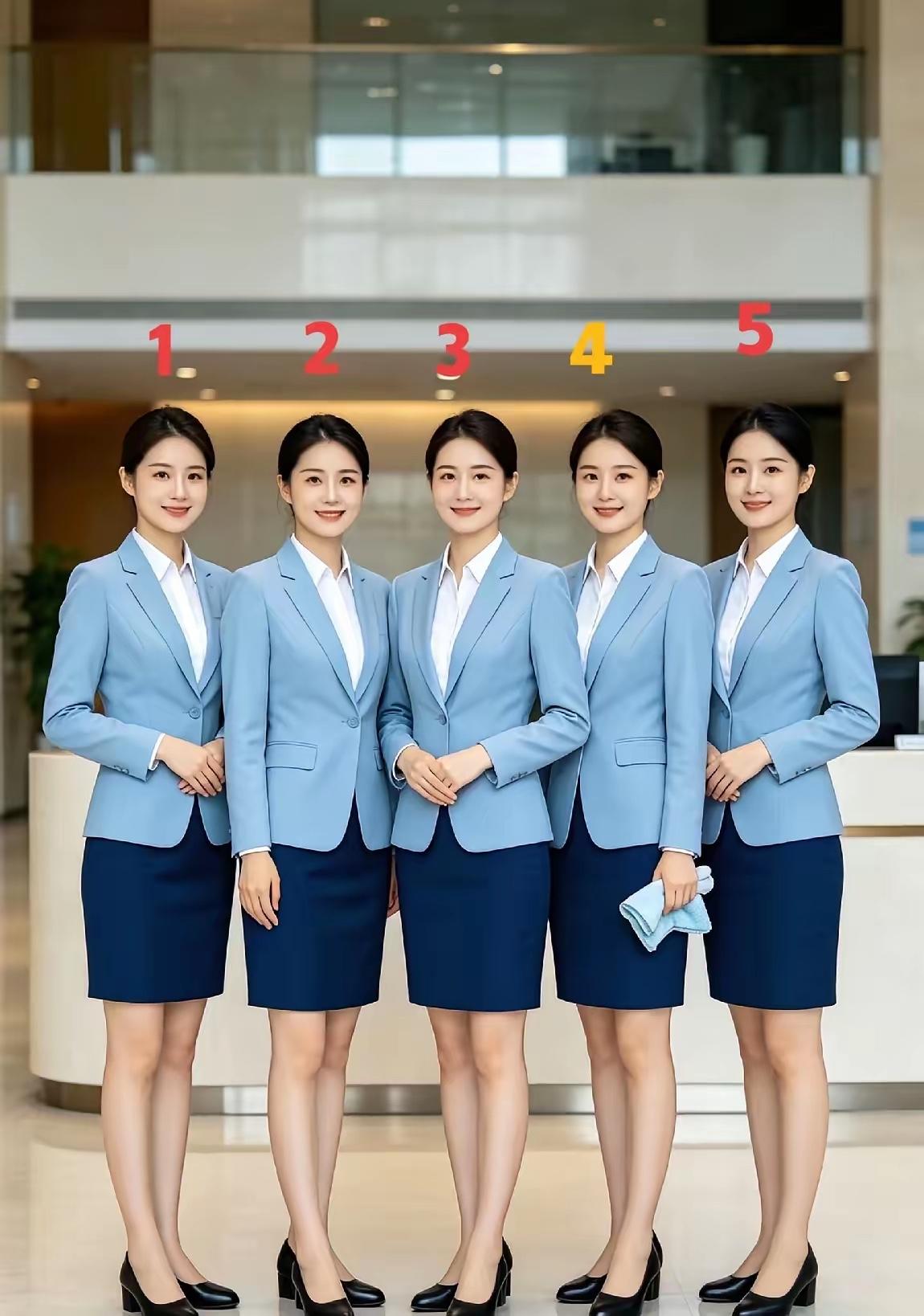 下面五个实习秘书只能转正一位，是你，你会选择留下几号？