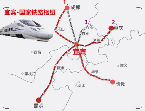 渝昆高铁,到达昆明之后,还会预留到东南亚的通道,是高铁