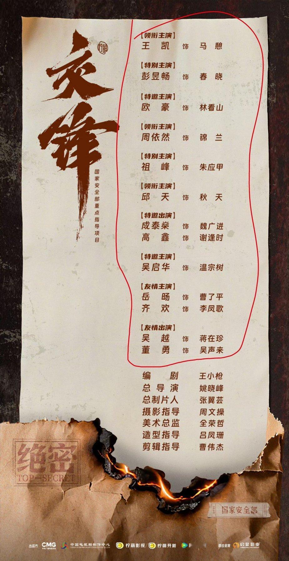 海报全用来写演职表了[笑着哭]​​​