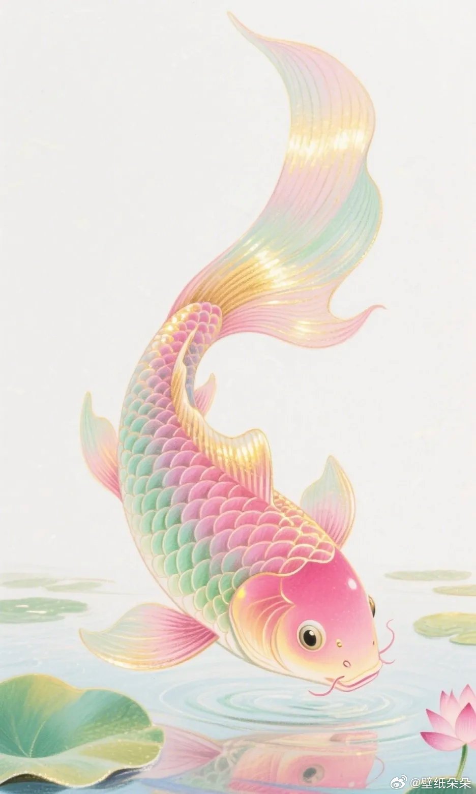 如鱼得水·吸金招财转运锦鲤附体壁纸