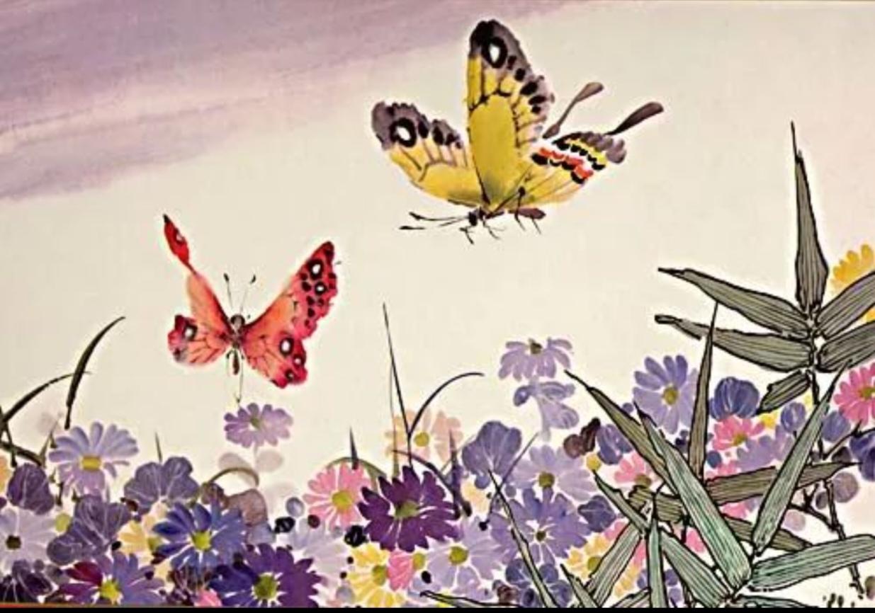《化蝶》歌词（阎肃词；陈钢、何占豪曲）碧草青青花盛开；彩蝶双双久徘