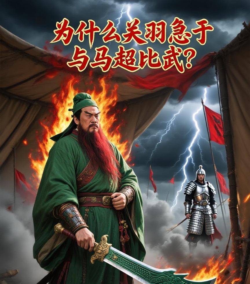 马超封五虎上将，关羽急什么，还非要去和人家比武？一场没打成的架，暴露了三国最强