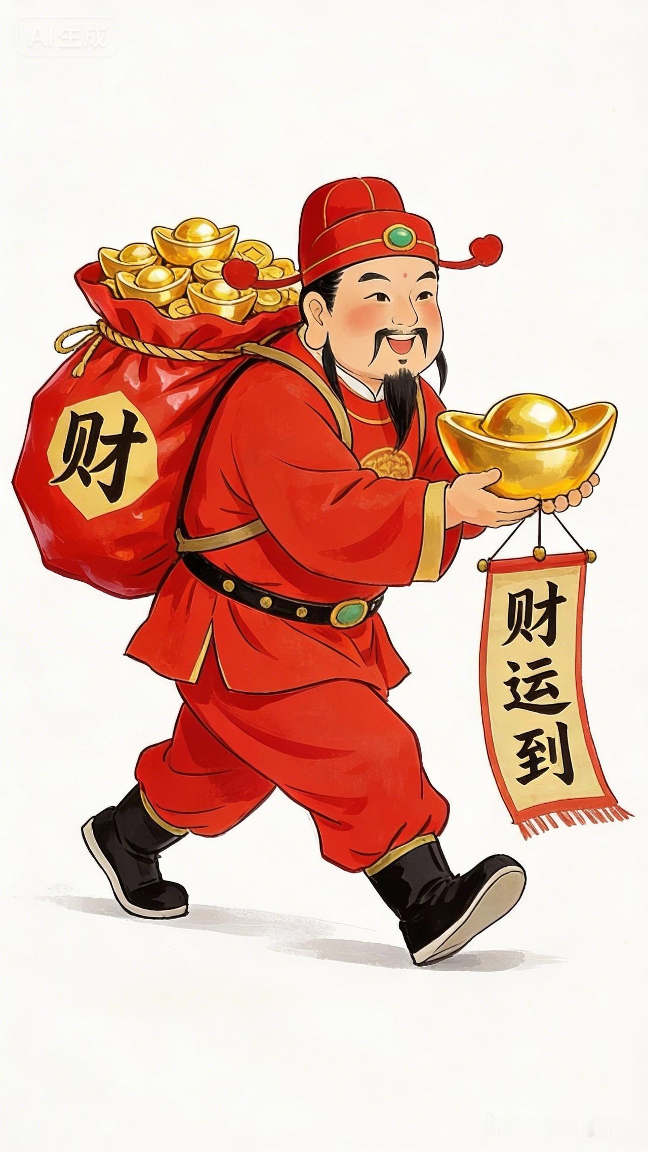 财神驾到，好运连连！新年快乐💰💰💰
