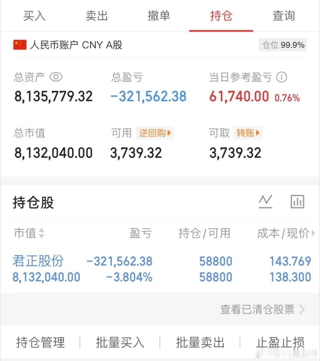 起点：100万本金目标：一年10倍收益（第126天）承诺：全程实盘记录，不藏私、