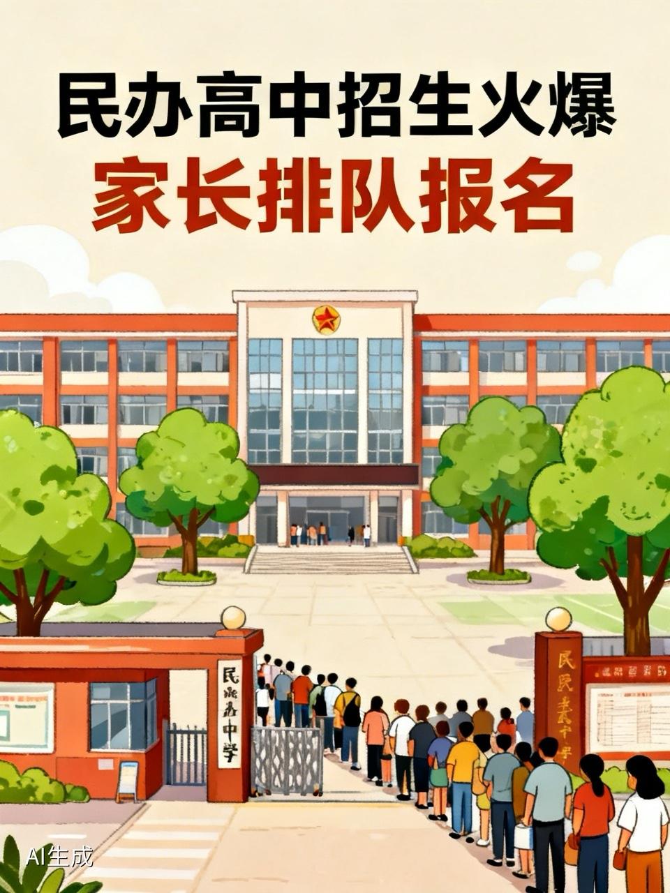 昨天晚饭后，刷到郑州一位前同事转发的视频：他所在民办高中门口，家长排着长长的队伍