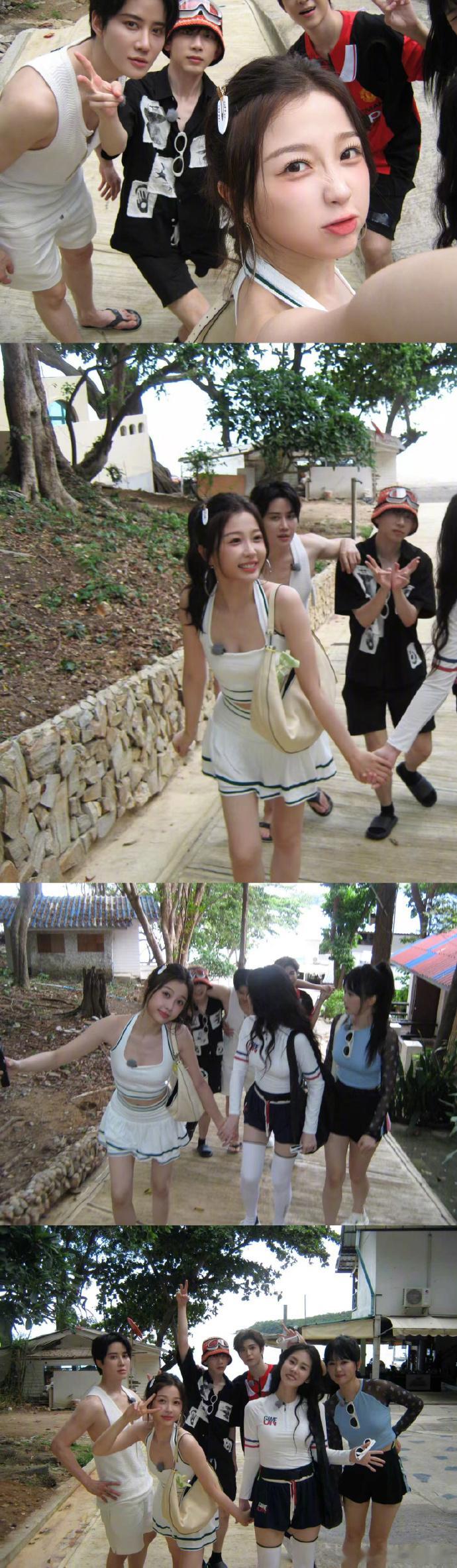 虞书欣撩拨这俩字应该足字旁全家热热闹闹吃饭的时候，谁能想到桌下藏着这么大的玄机，