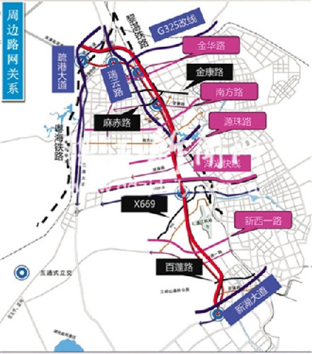 湛江大道工程路线图