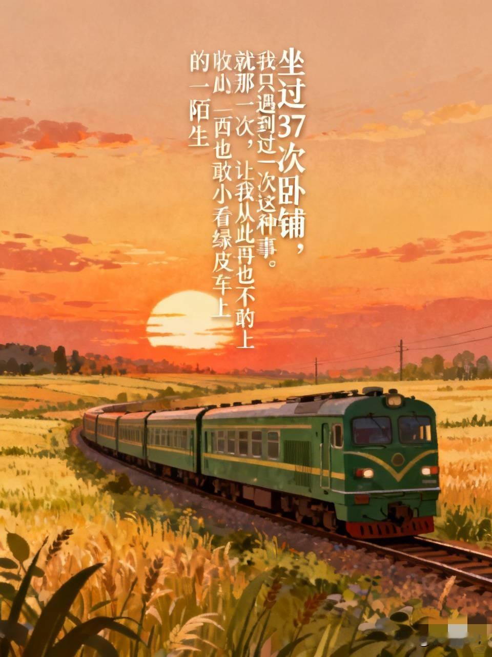 坐过37次卧铺，我只遇到过一次这种事。就那一次，让我从此再也不敢小看绿皮车上的陌