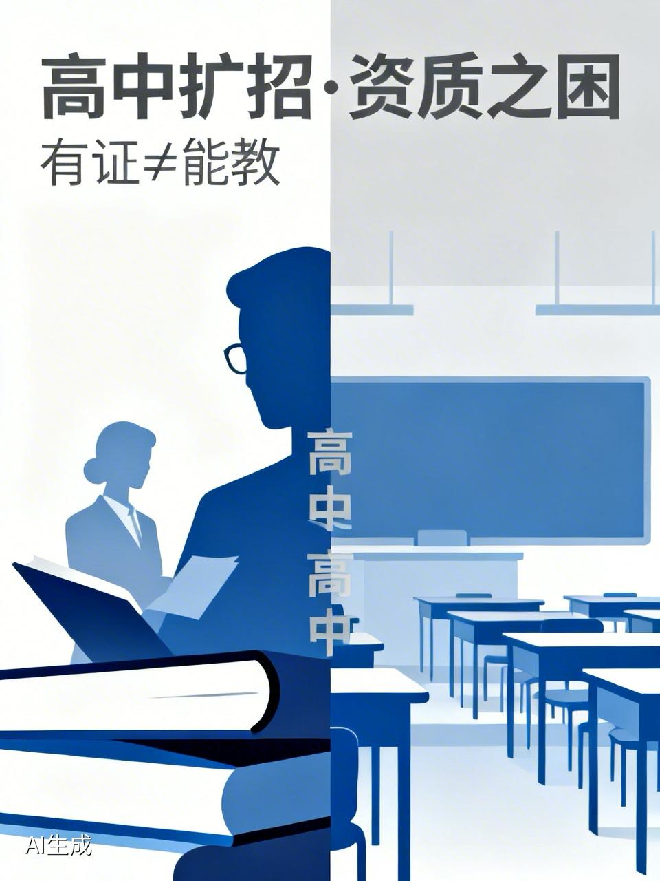 高中扩招，别让“有证”等于“能教”：2026年，高中扩招成了不少地方的头等大事