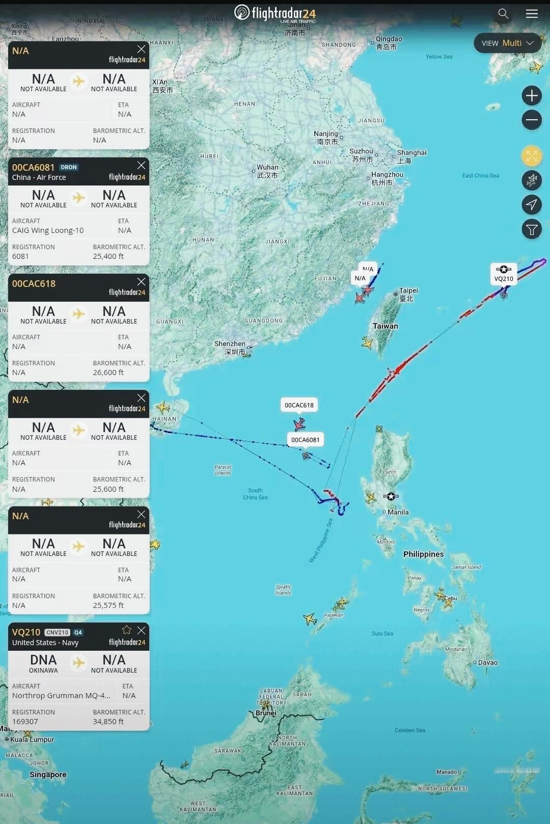 就在刚刚我注意到，龙哥与鹰酱侦察机在南海交锋火了……在所有的评论中，有一个极