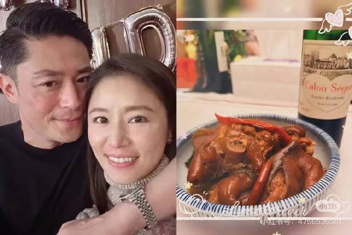 林心如卤猪脚庆生为什么被夸甜？因为藏了两份真心：第一，她没搞大排场，就着家里摆