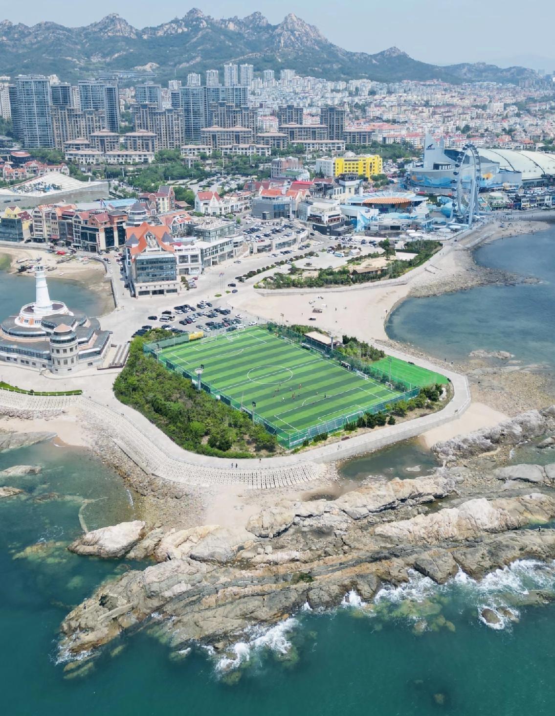 海上足球场，国内我只服青岛！[捂脸哭][捂脸哭]