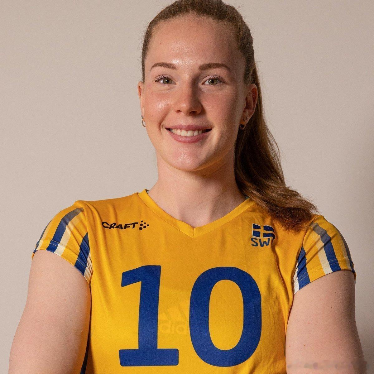 排球⚔️欧洲女排热身赛，🇸🇪瑞典3-1🇧🇪比利时，名将伊莎贝拉.哈克