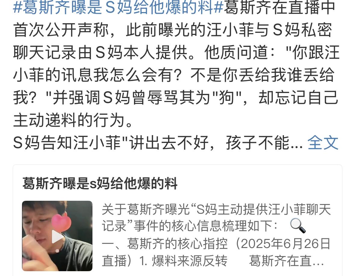 太无语了，S妈妈真的是不做演员有点可惜了。有点想不明白，人与人之间，离婚了，真的