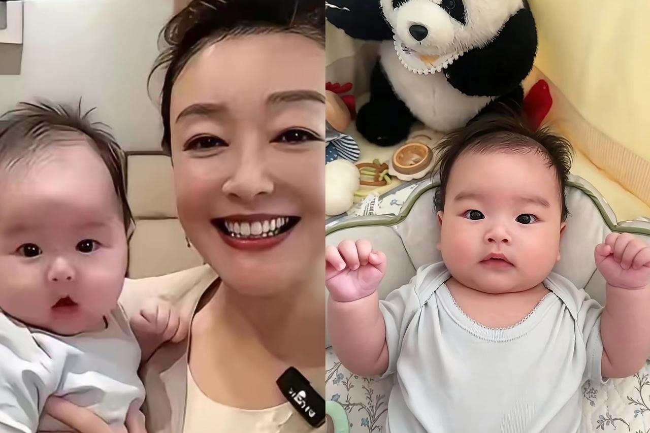 隔代带娃的快乐，真的隔着屏幕都能感受到！马筱梅和大家分享，小家伙这阵子一直跟着奶