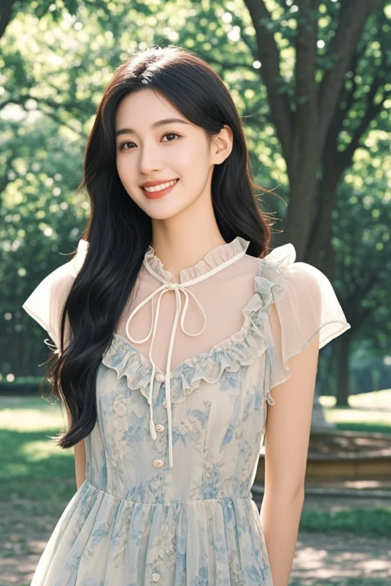 不靠滤镜，她的眼神就是最好的打光