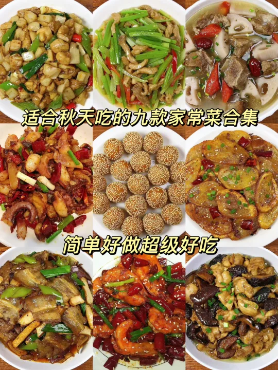 秋天到了，今天给大家分享九款适合秋天吃的家常菜合集，好吃易做，都是美味...