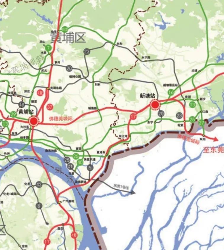 广州开发区西区的地铁规划还是很密集的，在整个黄埔区内也算是比较靠前的，未来开发区