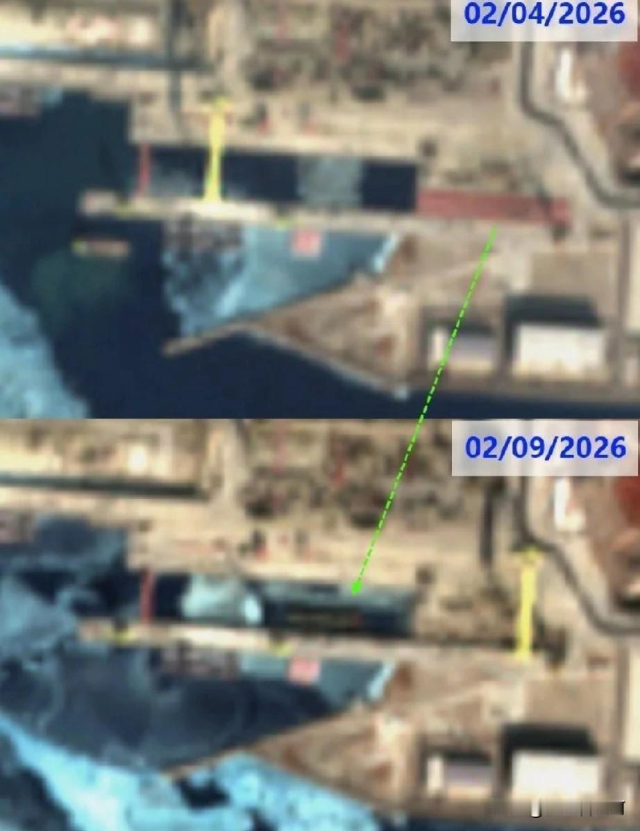 大黑饺子火速下水2月4日岸上待命，2月9日成功入海，6天时间完成关键节点跨越