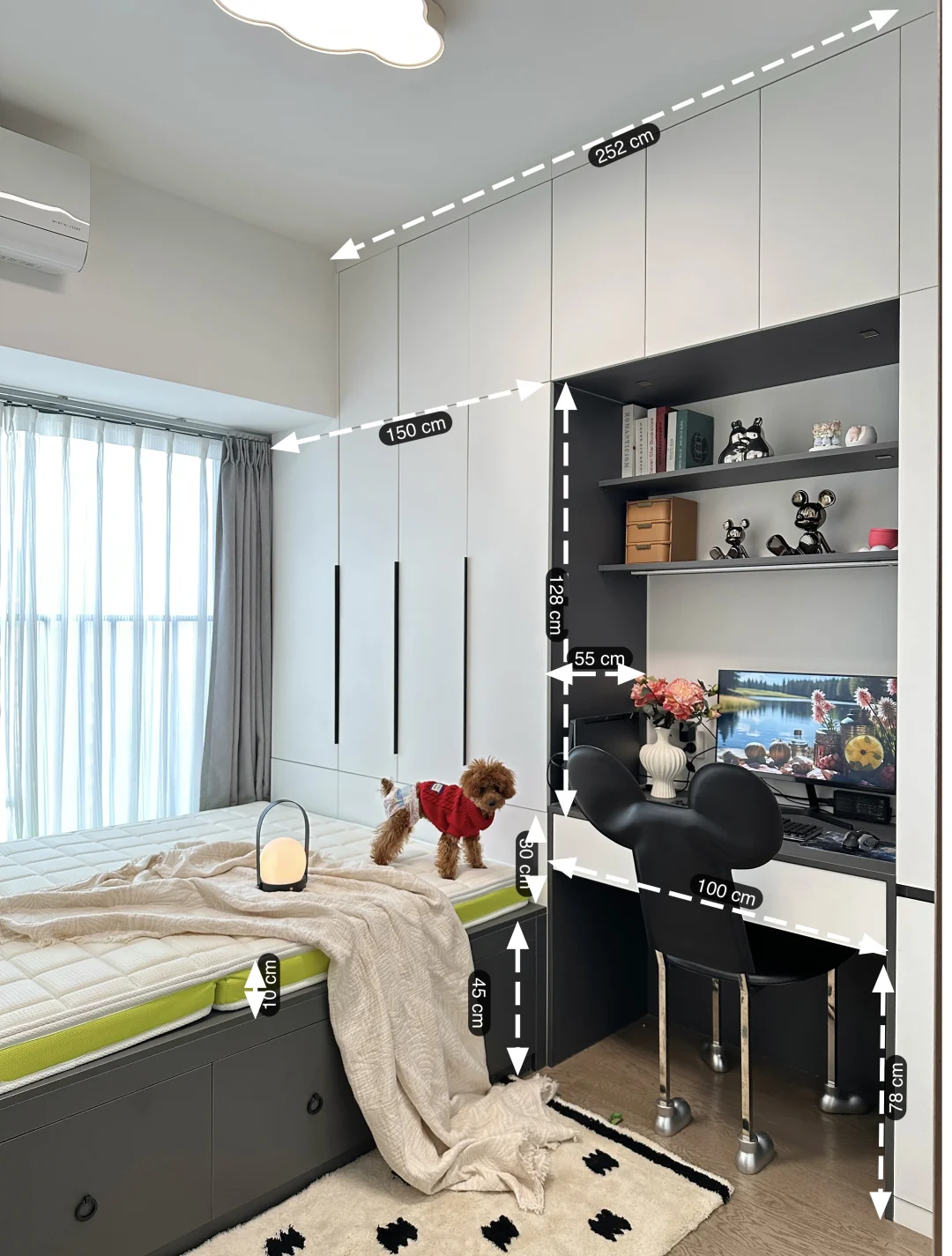 谁懂啊，7平小卧室这样装真的实用又耐看！